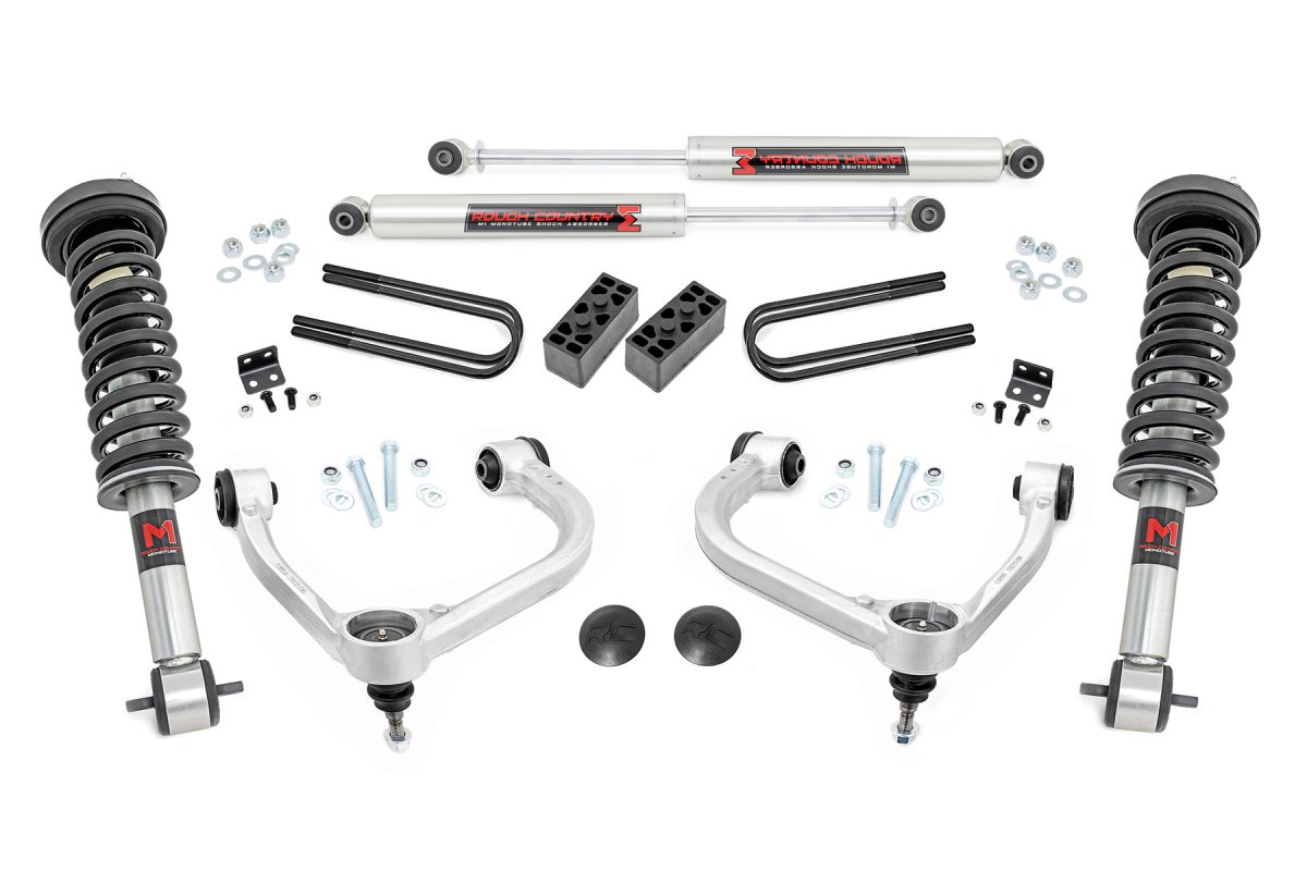 Ford F-150 Suspension Lift Kit - Rough Country - 3 Inch Lift Kit | Forged UCA | M1/M1 - '21-'23